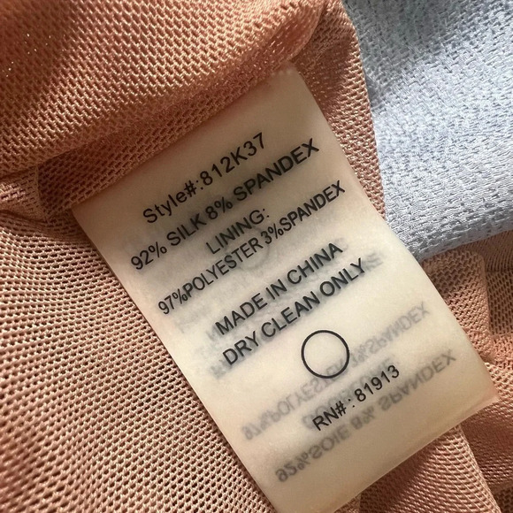 Tracy Reese blue gray floral silk crepe fit and flare dress watercolor floral - Picture 9 of 11